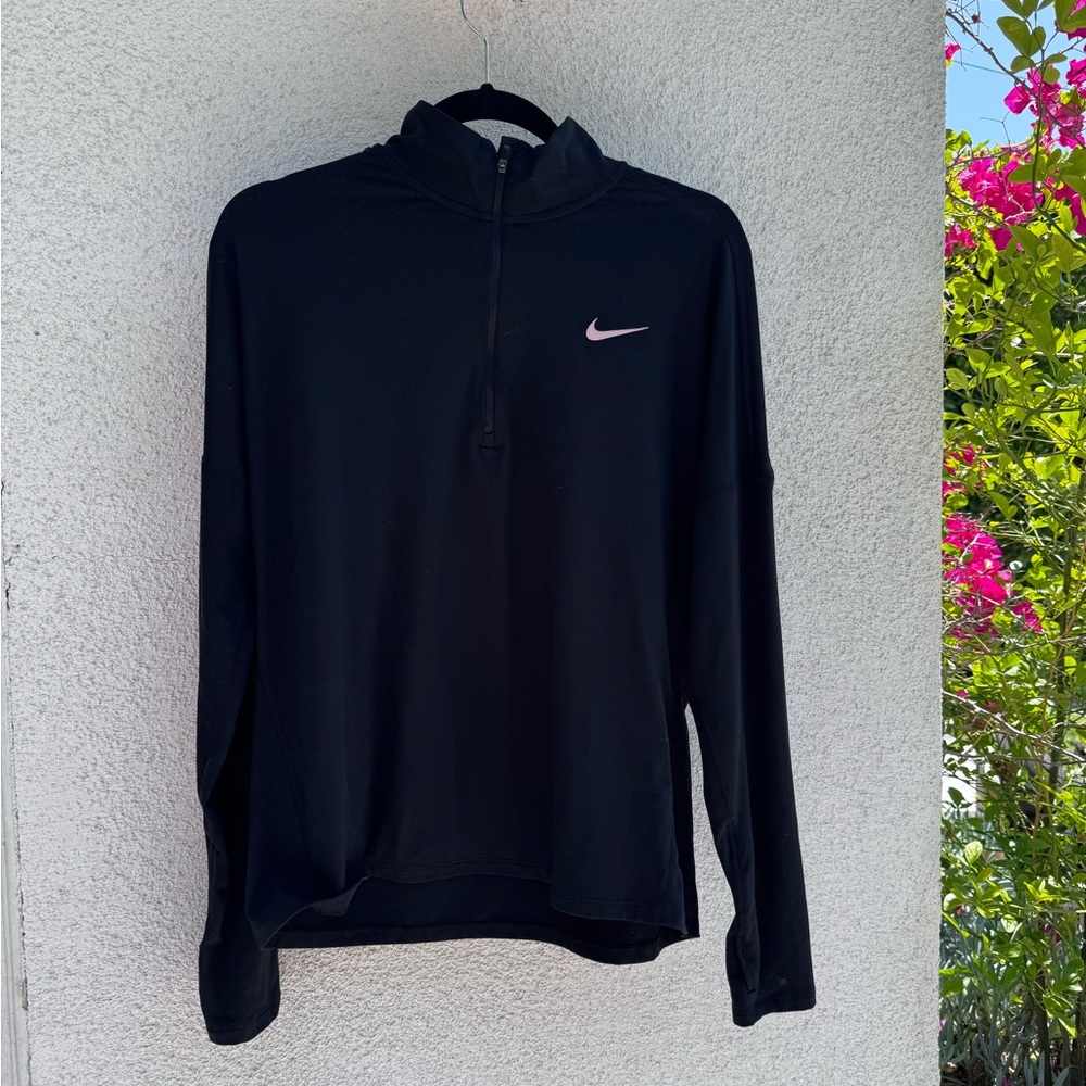 Nike Black Quarter-Zip with Logo